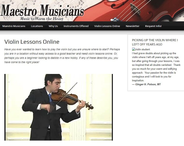 maestromusicians Learn Violin Online