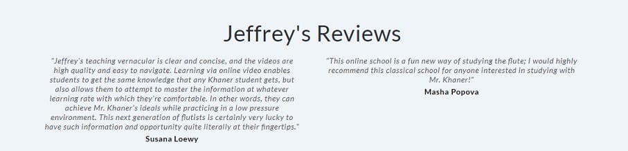 ArtistWorks Jeffrey Khaner Flute Lessons Rating