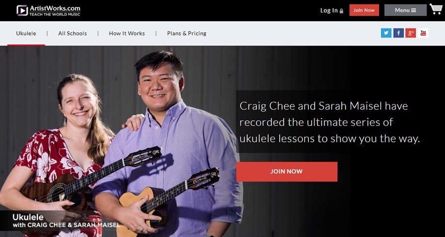 artistworks learn ukulele online