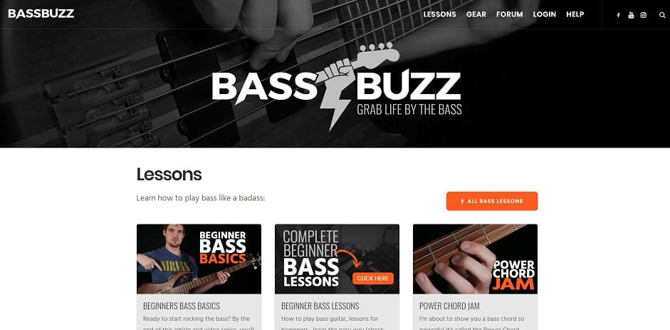 bassbuzz learn bass guitar online