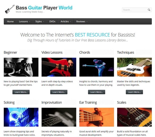 bassguitarplayerworld learn bass guitar online