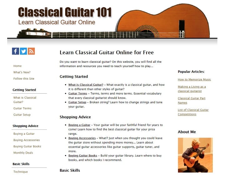 classicalguitar101 Learn Classical Guitar Online