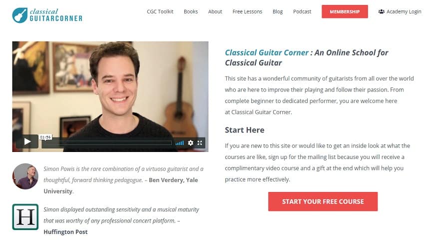 classicalguitarcorner Learn Classical Guitar Online
