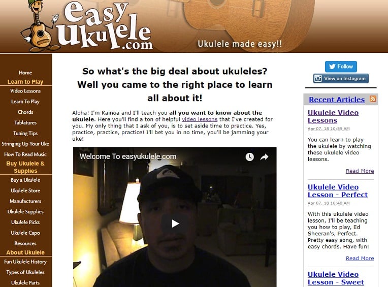 Learning Ukulele with Curt • Lessons, Songs, Books, Links, and Ukulele  Resources