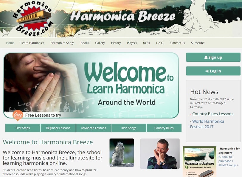 harmonicabreeze learn harmonica online