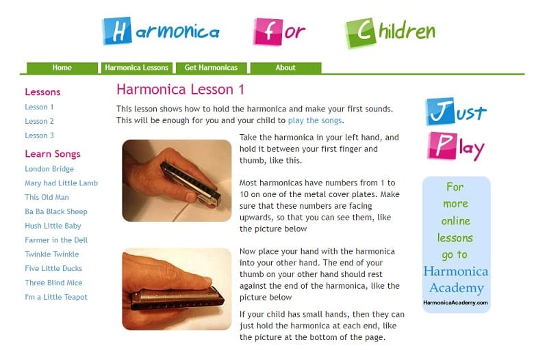 harmonicaforchildren learn harmonica online