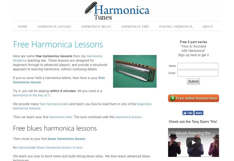 harmonicatunes learn harmonica online
