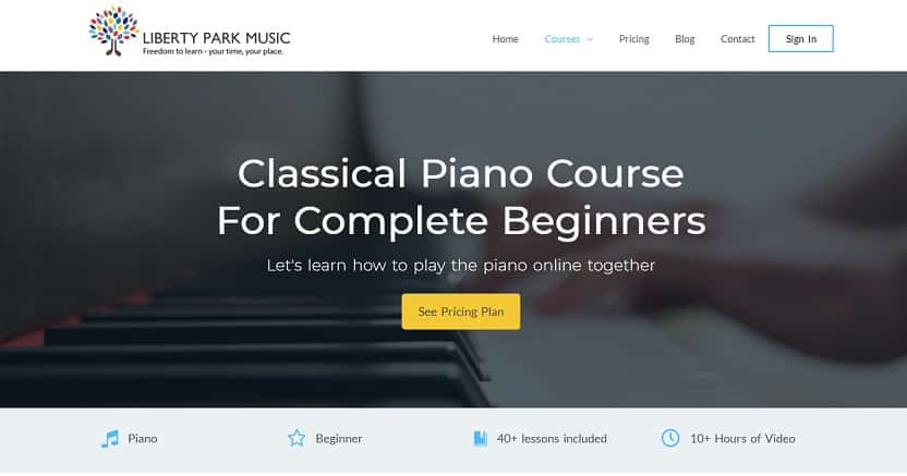 libertyparkmusic learn classical piano online