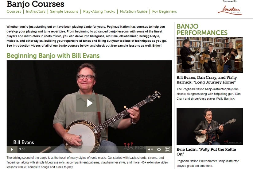 pegheadnation Learn Banjo Online