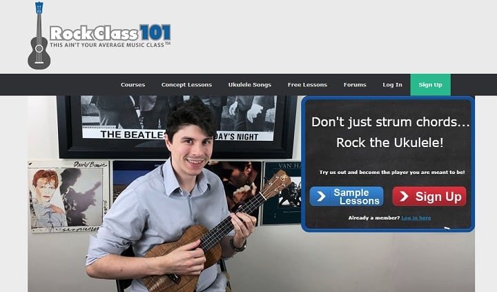 rockclass101 learn ukulele online