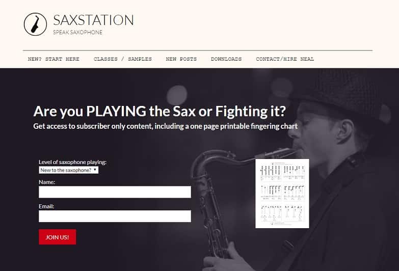 saxstation Learn Saxophone Online