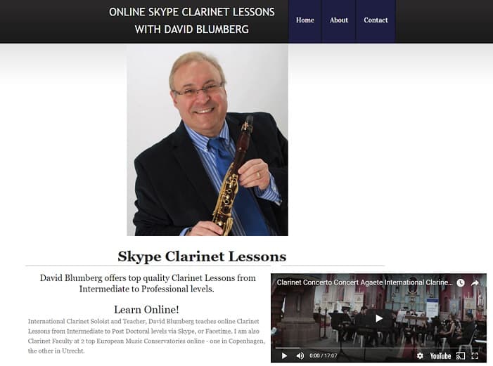 skypeclarinetlessons Learn Clarinet Online