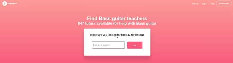 superprof learn bass guitar online