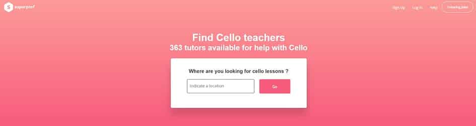 superprof learn cello online