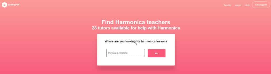 superprof learn harmonica online