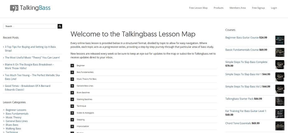 talkingbass learn bass guitar online