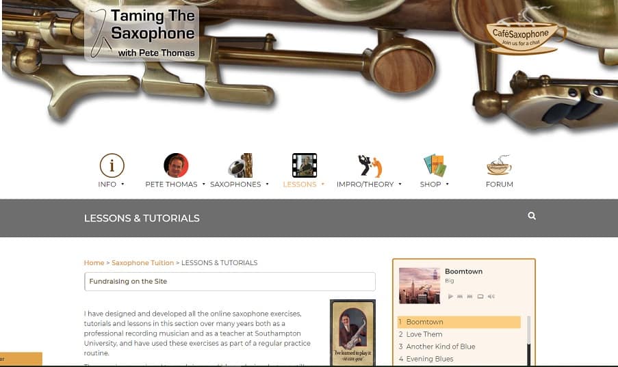 tamingthesaxophone Learn Saxophone Online