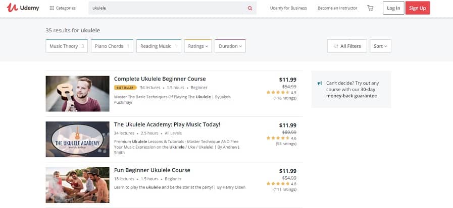 udemy learn ukulele online