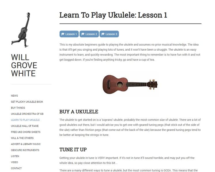 willgrovewhite learn ukulele online