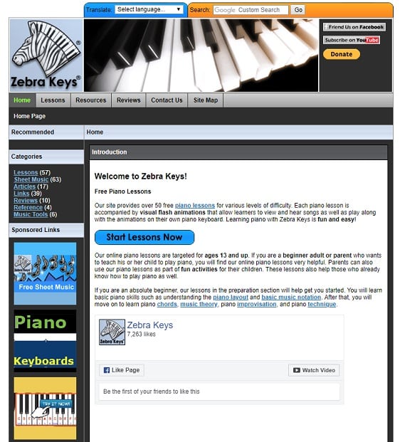 zebrakeys learn classical piano online