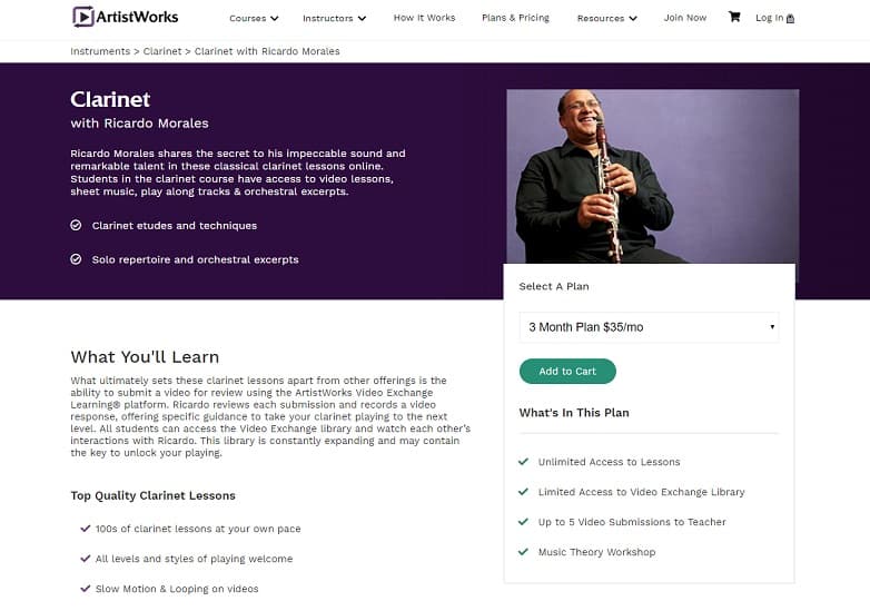 ArtistWorks Ricardo Morales Clarinet Lessons Review