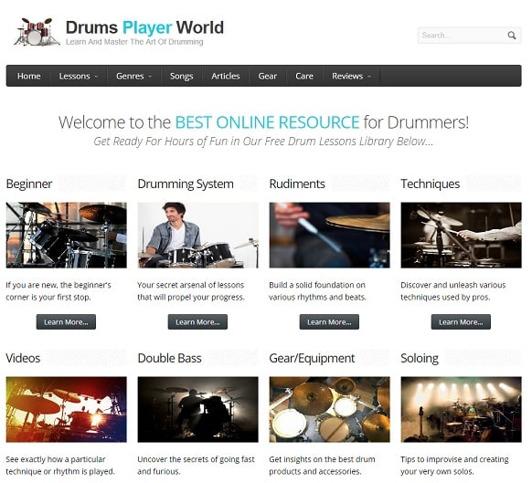 drumsplayerworld Learn Drum Online