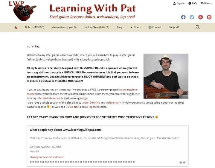 learningwithpat Learn Dobro Online