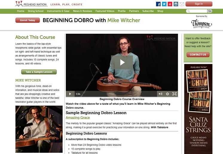 pegheadnation Learn Dobro Online