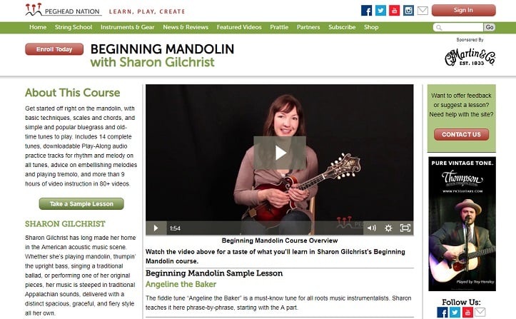 pegheadnation Learn Mandolin Online