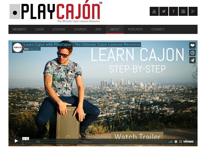 playcajon Learn Percussion Online