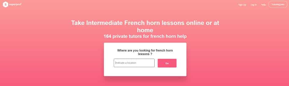 superprof Learn French Horn Online