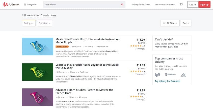 udemy Learn French Horn Online