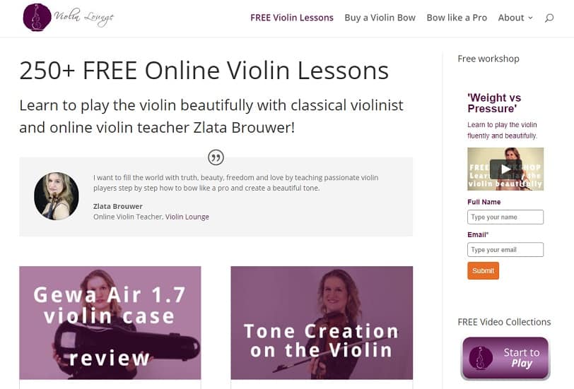 violinlounge Violin Lessons for Beginners