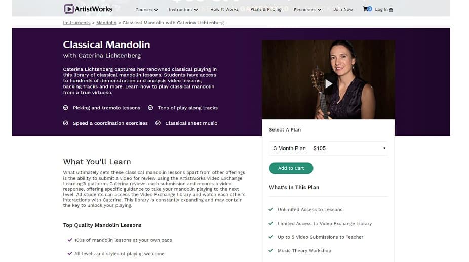 artistworks caterina Mandolin Lessons for Beginners