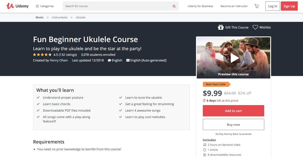 udemy-course-2 Ukulele Lessons for Beginners