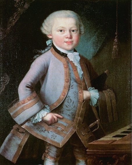 Mozart as a child