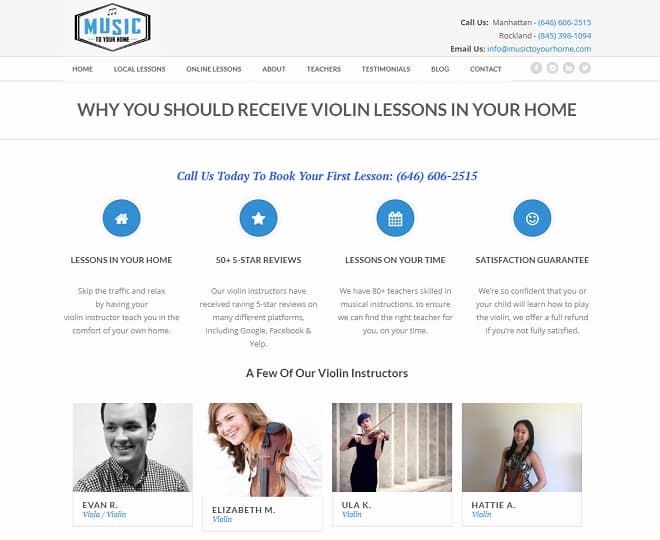 musictoyourhome Violin Lessons New York