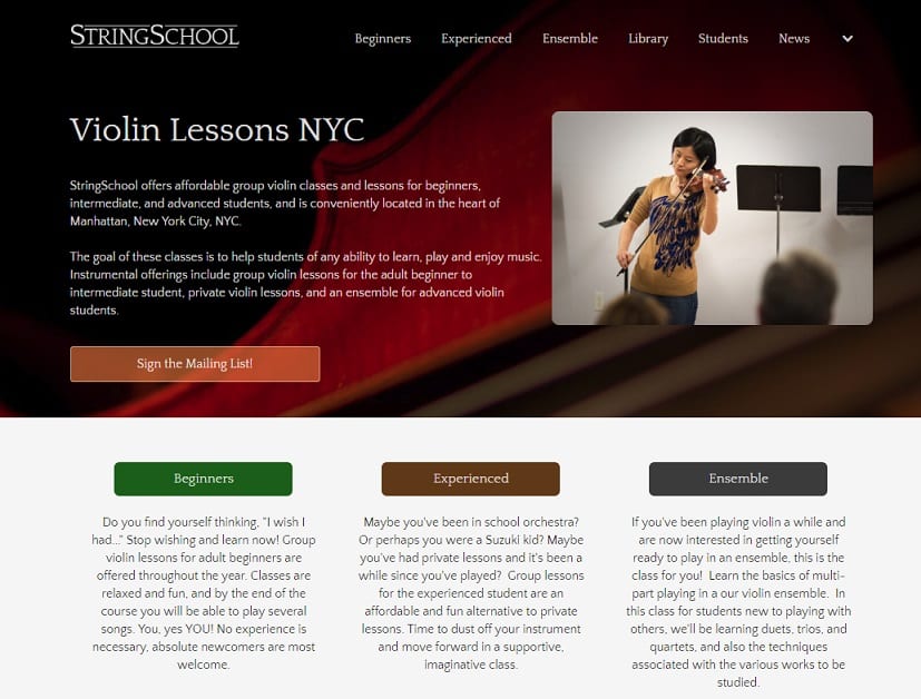 stringschool Violin Lessons New York