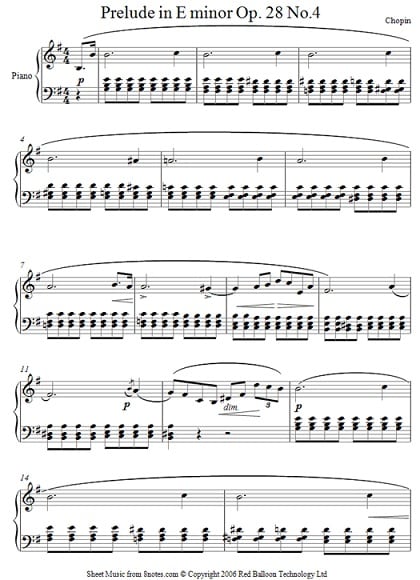 Piano Prelude in E minor