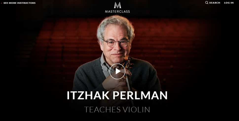 MasterClass Itzhak Perlman Learn Violin Lessons Online