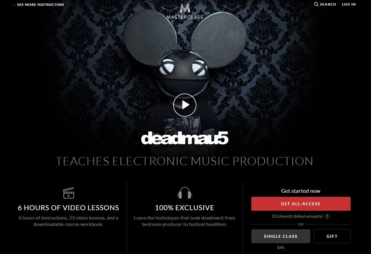 MasterClass Deadmau5 Music Production Lesson Review