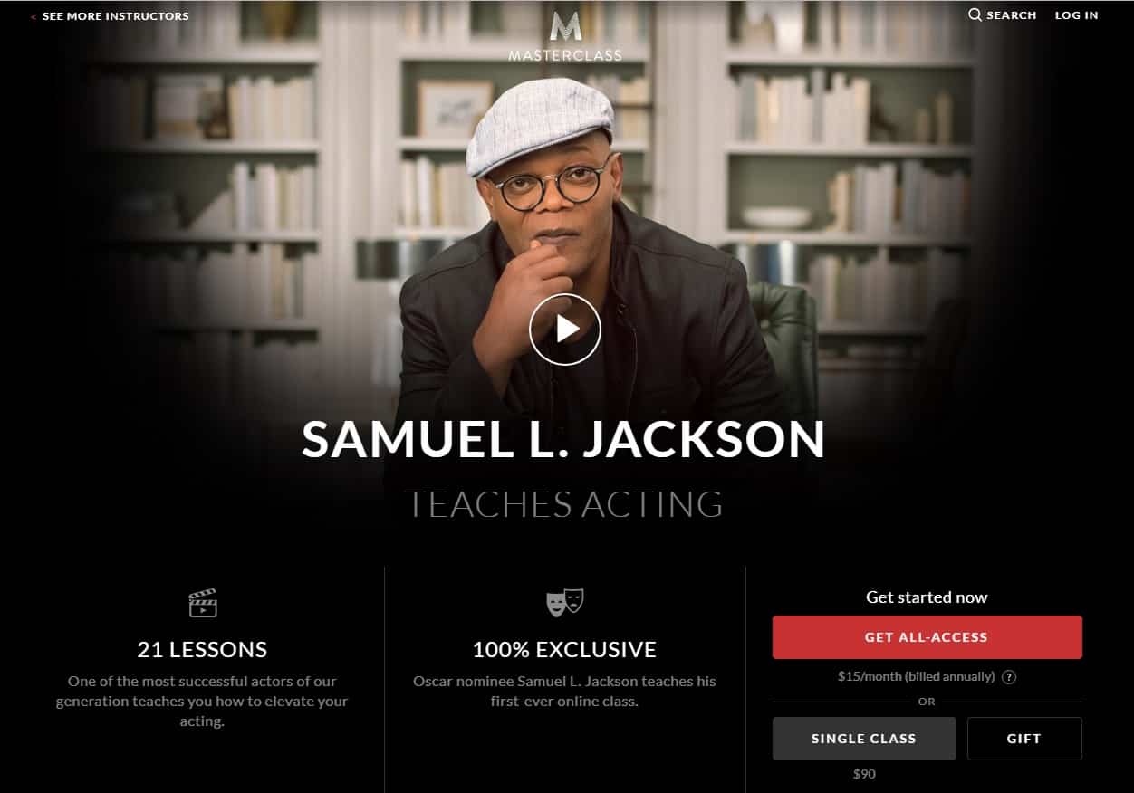 MasterClass Samuel L. Jackson Acting Lesson Review