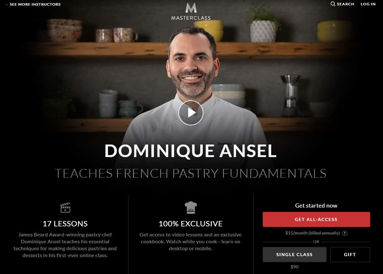 MasterClass Dominique Ansel French Pastry Fundamentals Lesson Review