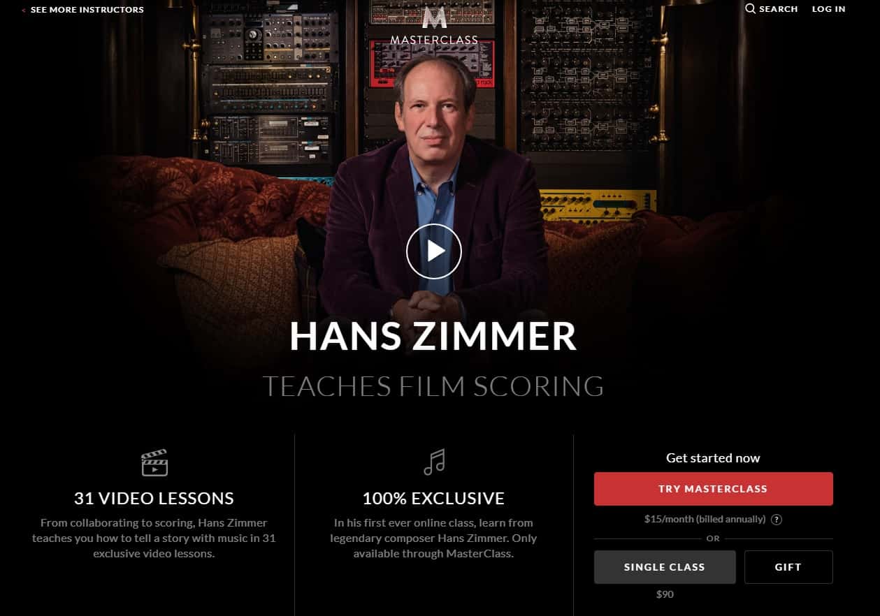 MasterClass Hans Zimmer Film Scoring Lesson Review