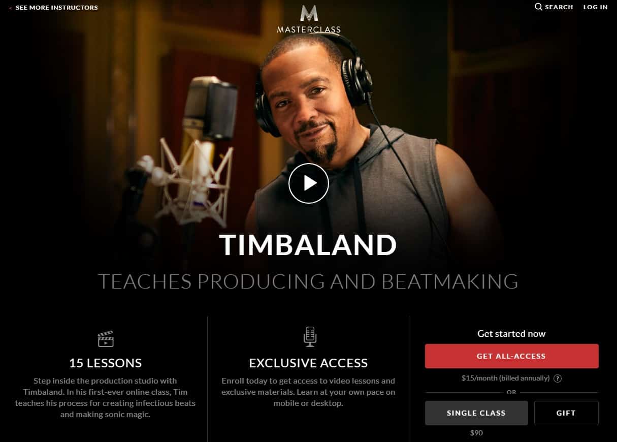 MasterClass Timbaland Producing and Beatmaking Lesson Review