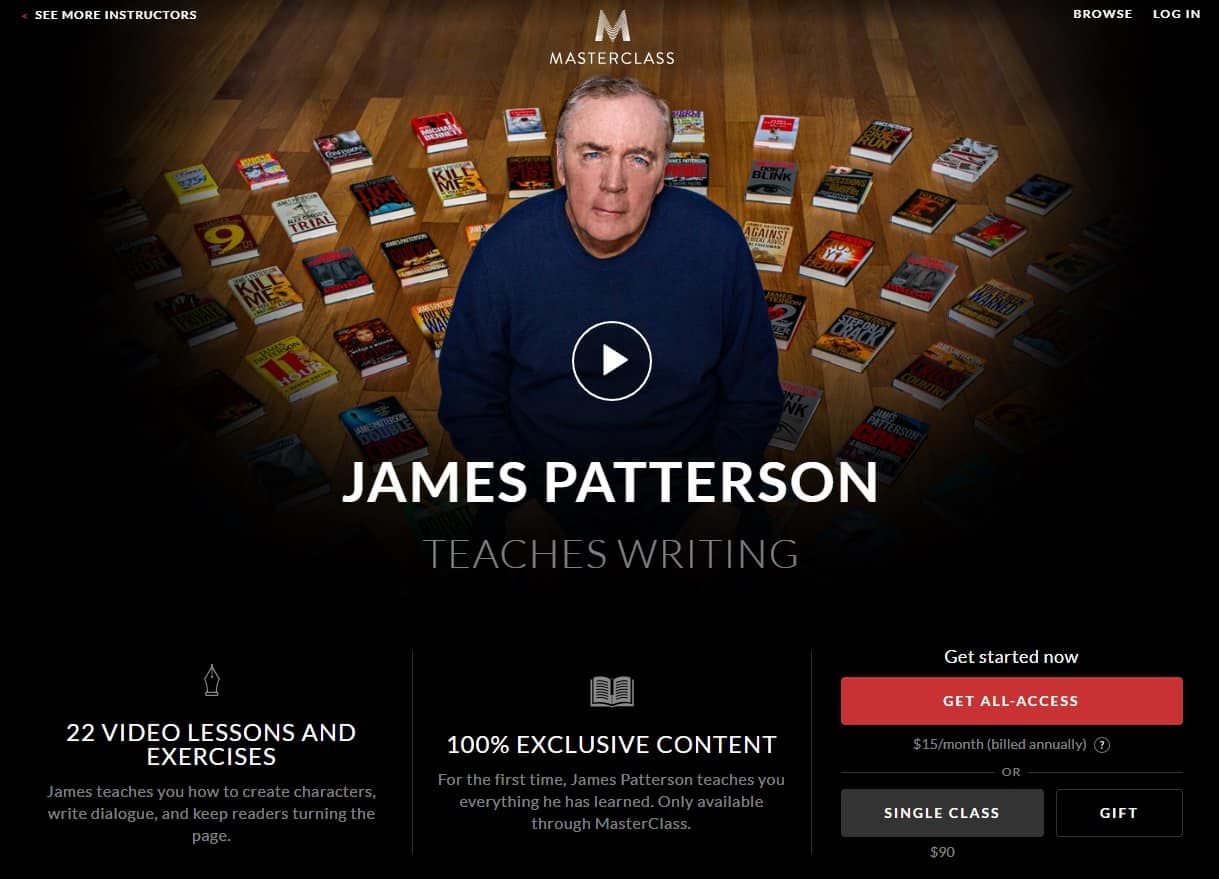 MasterClass James Patterson's Writing Lesson Review