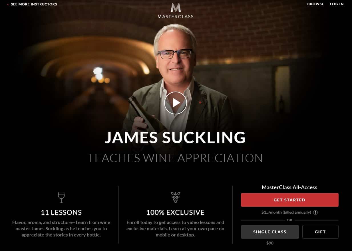 MasterClass James Suckling's Wine Appreciation Lesson Review