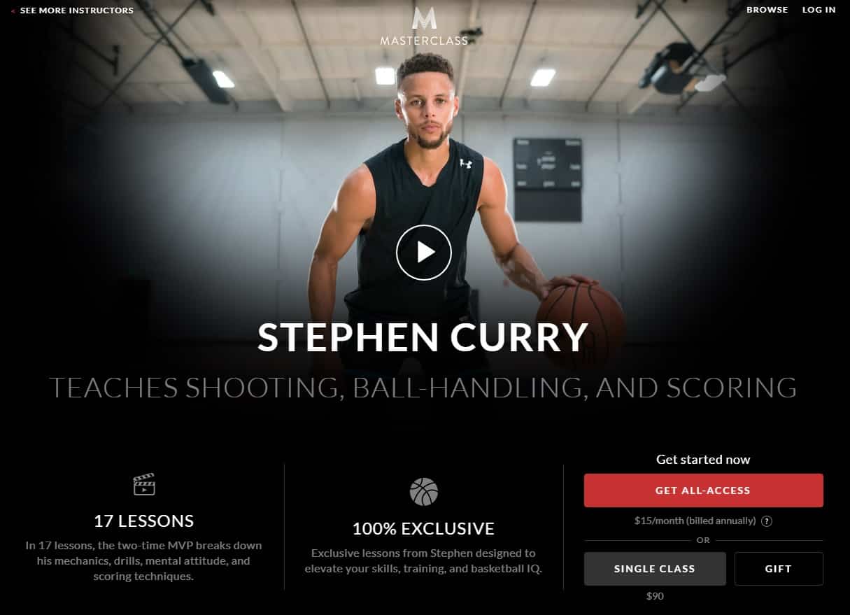 MasterClass Stephen Curry's Shooting, Ball-Handling, and Scoring Lesson Review