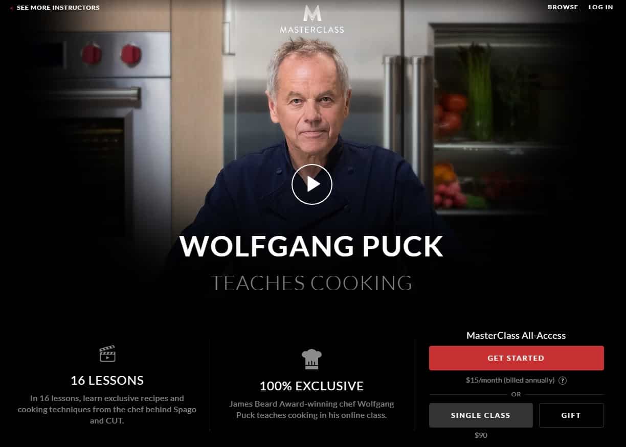 MasterClass Wolfgang Puck's Cooking Lesson Review