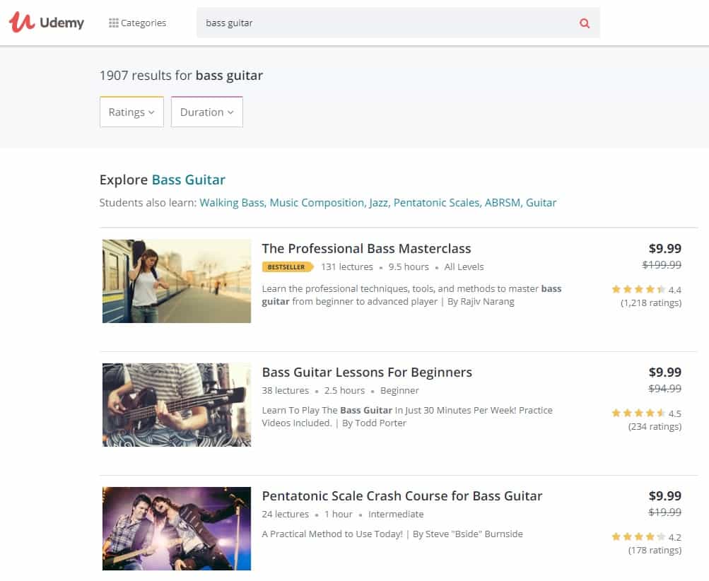 Udemy Bass Guitar